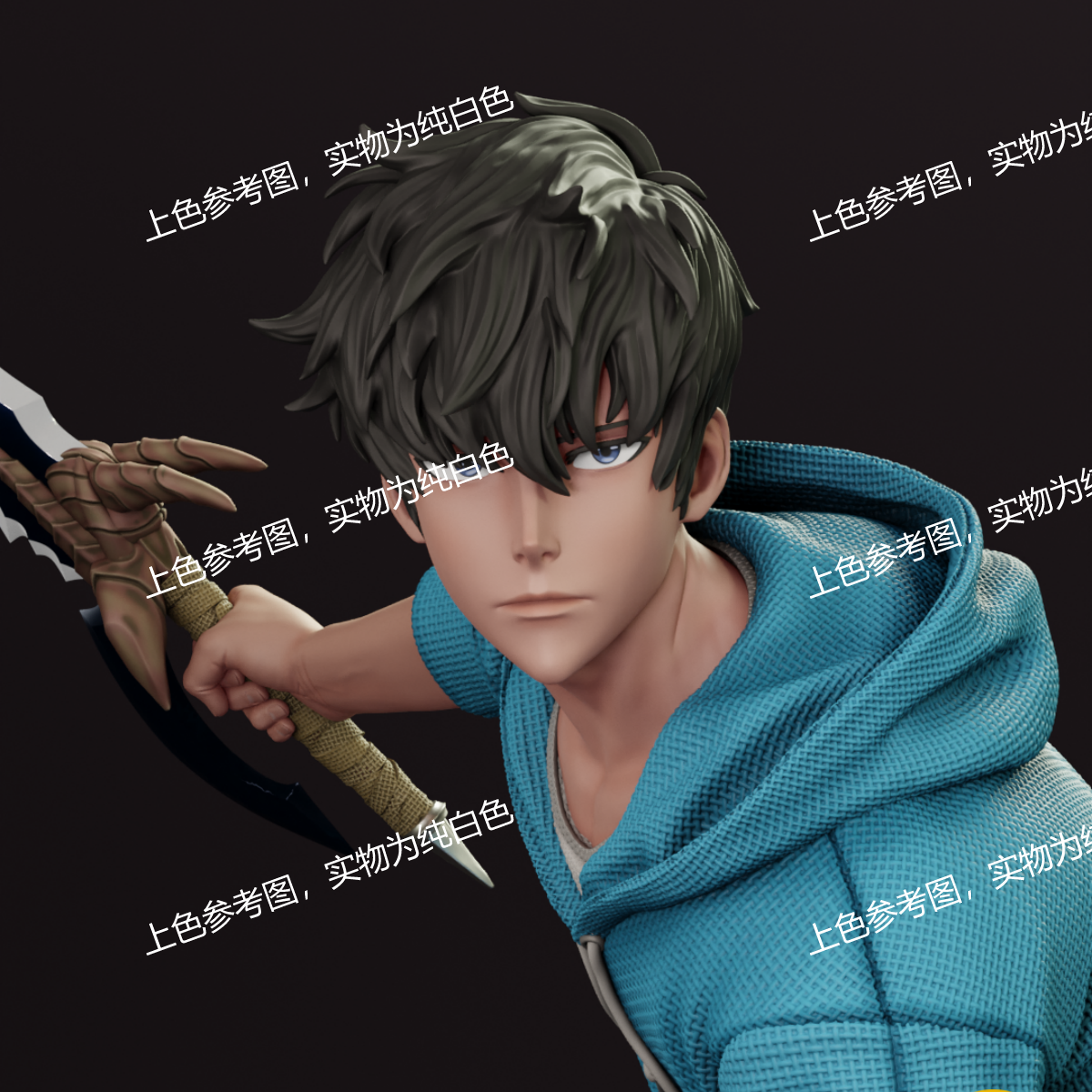 独家gk白模海贼王索隆3D打印