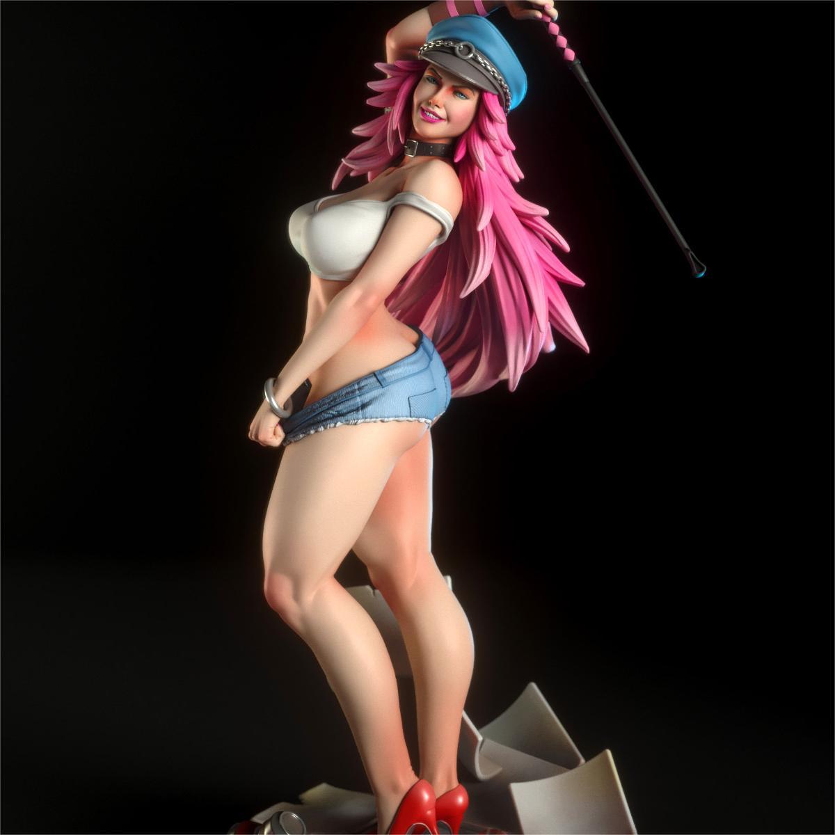 独家1/10快打旋风 毒药gk白模3d打印模型白模上色练习高颜值