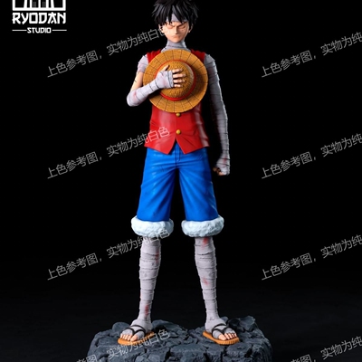 独家gk白模海贼王路飞3D打印