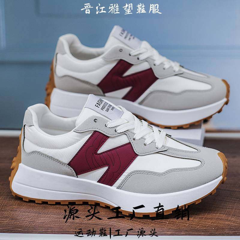 晋江雅望鞋服爆款款小蛮腰男女休闲运动鞋冷粘工艺超轻软底跑步鞋图片