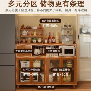 中古橱柜家用厨房客厅收纳柜 餐边柜靠墙一体储物柜置物架2025新款