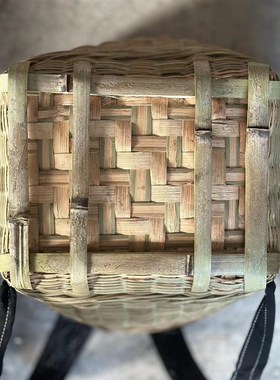 布背带四川竹编背篓竹背篓手工竹编家用背篼买菜竹筐成人背筐摘果