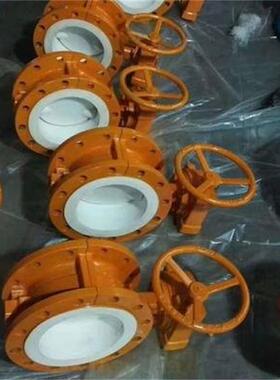 D341F46-16CDN200法兰连接衬氟气动涡轮蝶阀-D341F46-16C