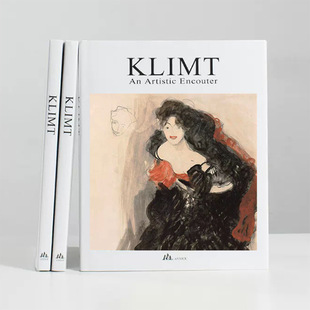 Klimt克里姆特艺术画册轻奢样板房售楼处装饰真书英文时尚摆件