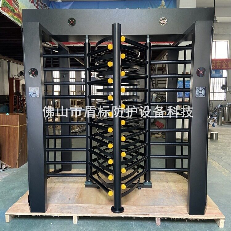 单位进出烤漆智能不锈钢通道门 十字栅栏防尾随转闸车站轿厢AB门