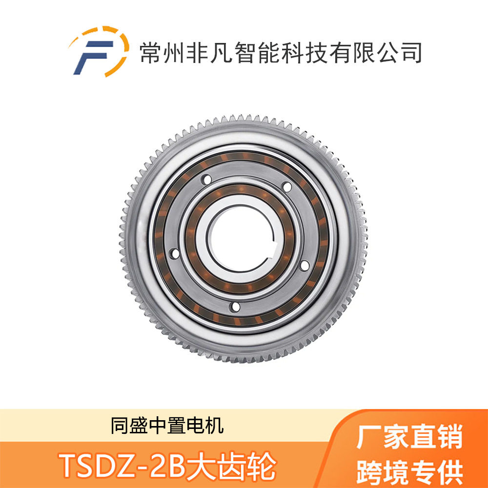 自行车锂电改装配件同盛中置电机 TSDZ-2B 大齿轮总成(斜齿)