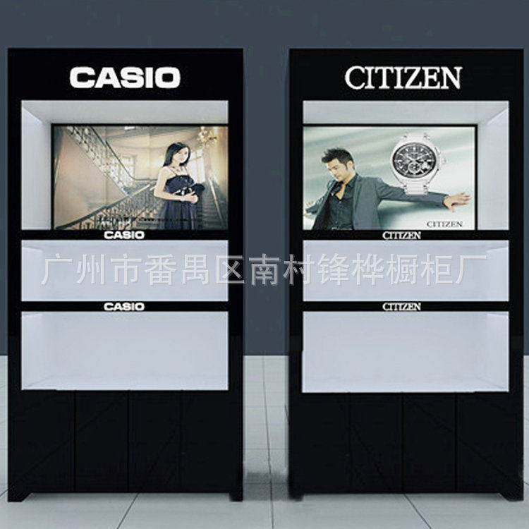 厂家大量做组装国风钟表展柜 民风钟表展柜 欧式钟表展示柜