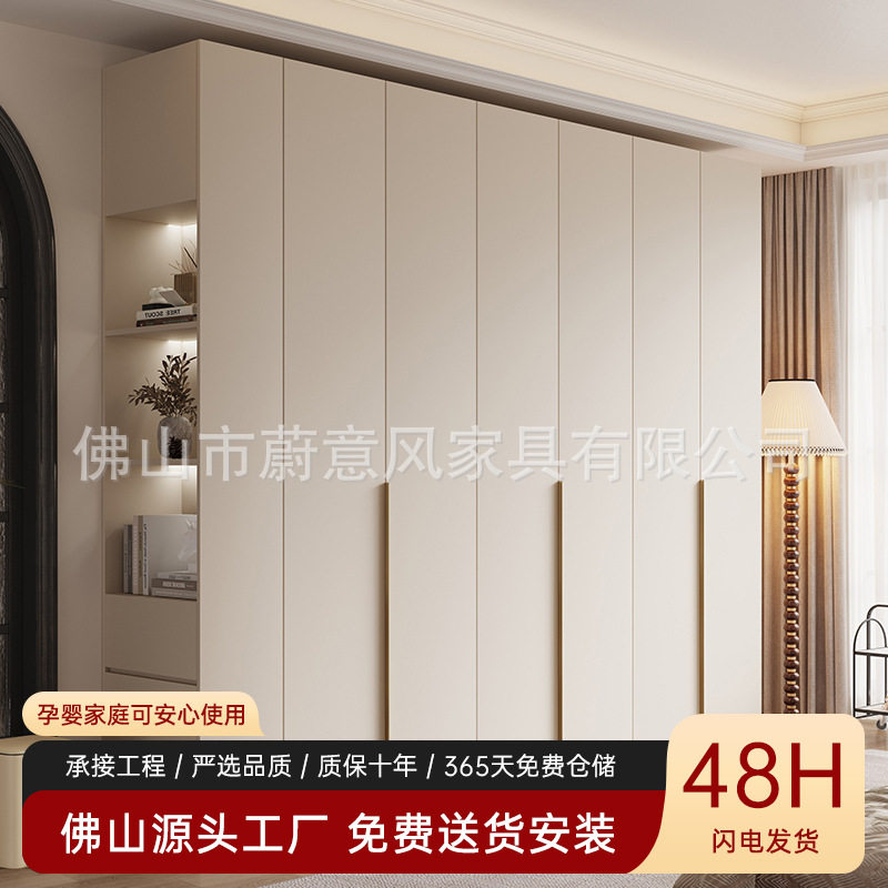 现代简约小户型六门成品衣橱出租房储物柜子一门到顶家用卧室衣柜