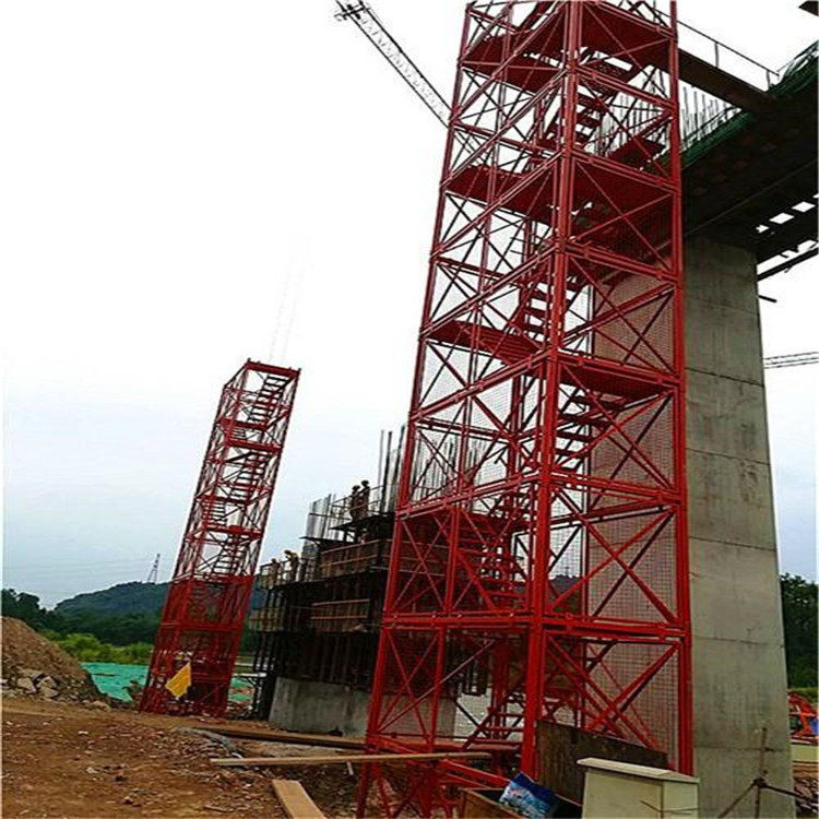 供应安全爬梯高桥墩施工安全梯笼爬梯建筑施工安全梯笼桥梁施工