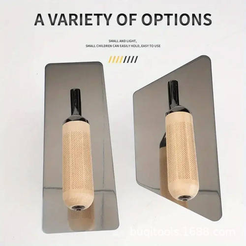 精品网纹木柄抹泥刀 刮腻子批灰涂料不锈钢抹泥刀艺术涂料工具