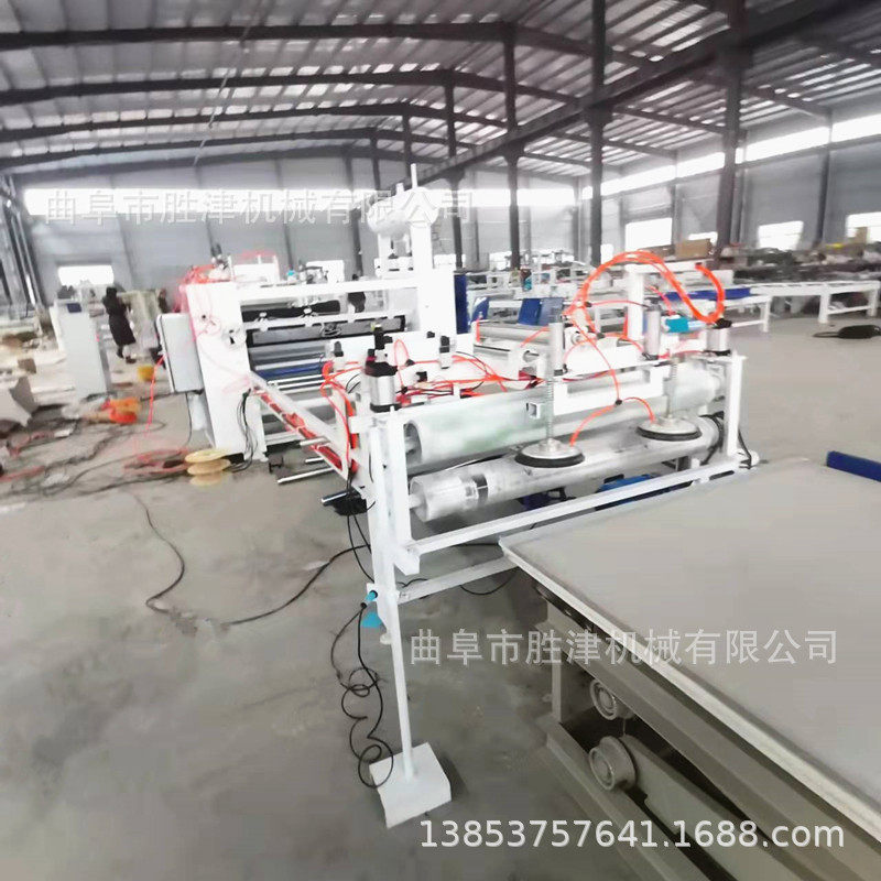 隔音板风管板材复合平贴机 自动吸对片盘 玻镁板彩钢酚醛板复合机
