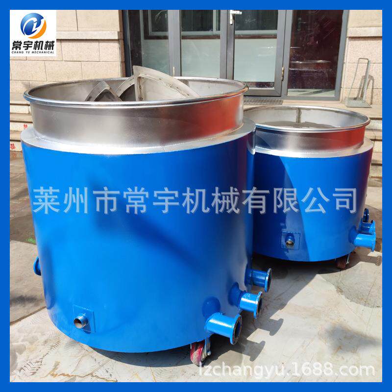 不锈钢分散机拉缸油漆涂料搅拌桶带轮子可移动电加热储罐料桶