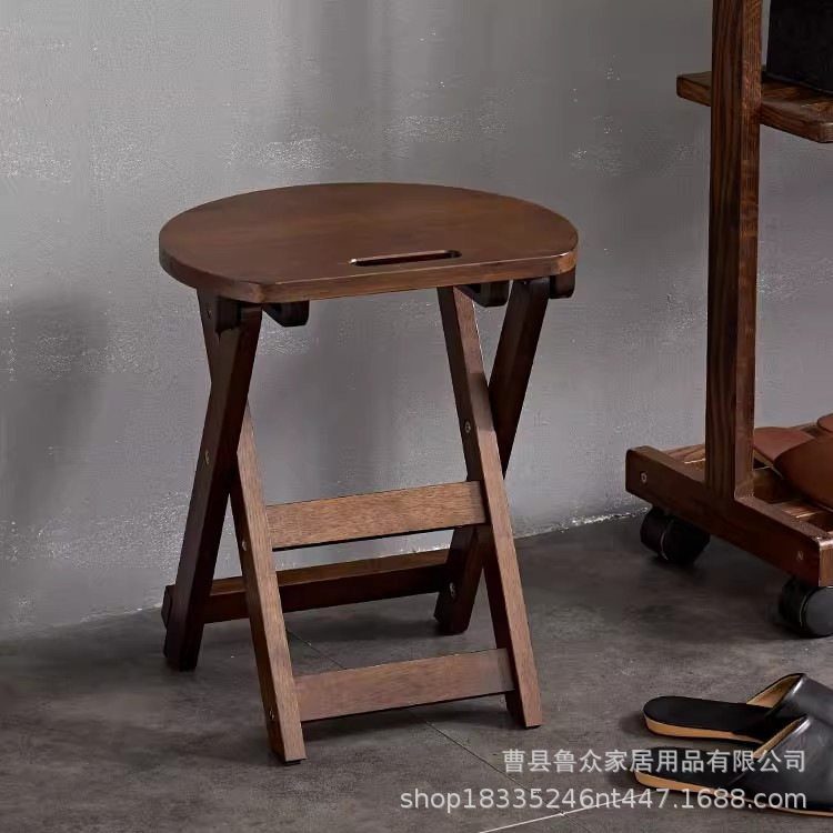 实木折叠凳省空间便携家用吧台