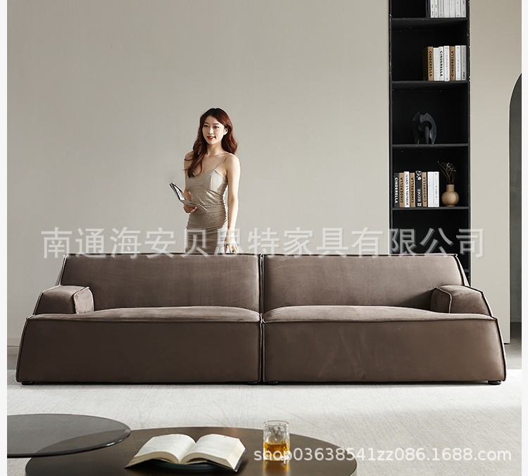 意式轻奢小户型科技布沙发组合