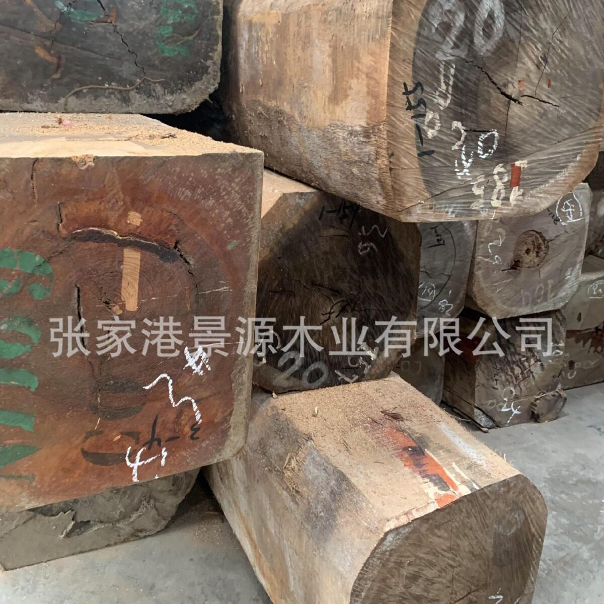 缅茄木原材料方木板材现货 非洲红缅茄大原木 加纳缅茄方料