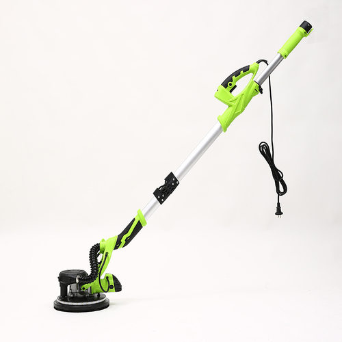 225MM墙壁打磨机墙面腻子打磨机砂纸机自吸尘带灯长杆磨墙机