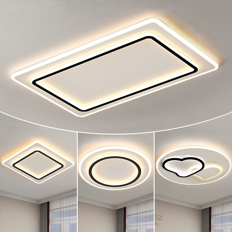 led吸顶灯简约现代客厅灯长方形家用北欧创意卧室灯房间灯具吸顶