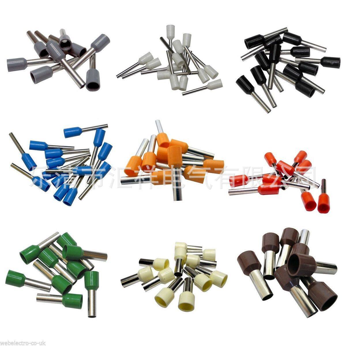 管型预绝缘端子 冷压接线端头 铜鼻子 e型管 欧式端子