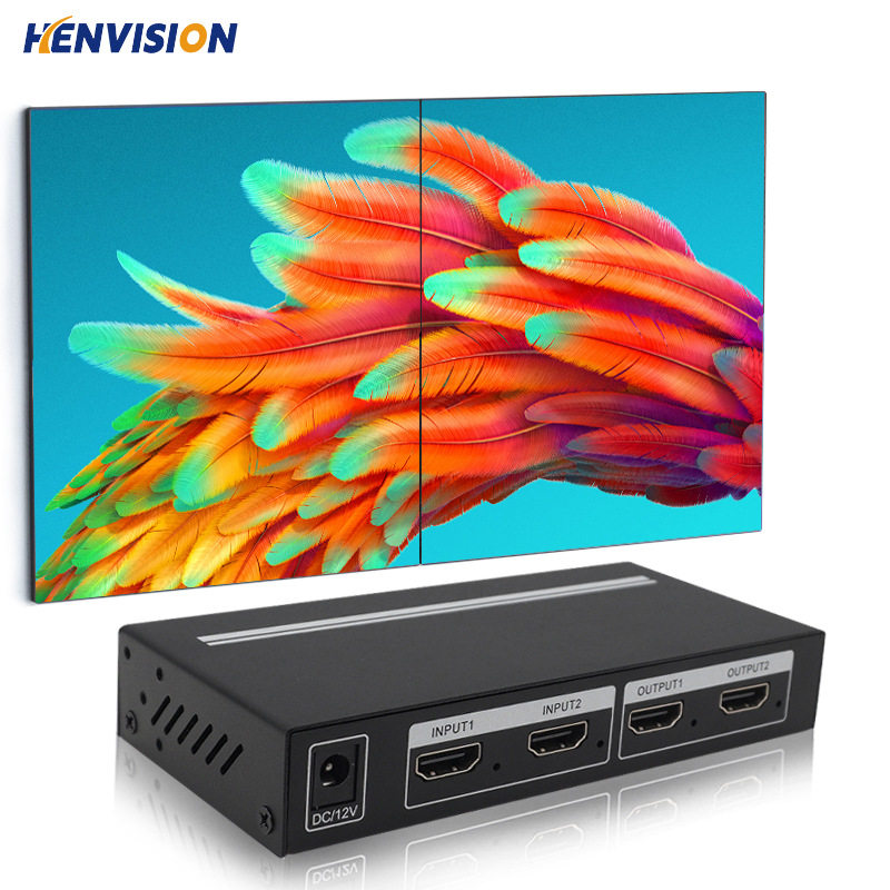 HDMI画面处理器1080P液晶屏拼接1进2出hdmi电视墙切换器厂家直销