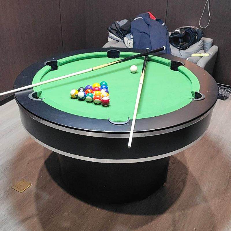 圆形台球桌酒吧KTV轰趴馆商用多功能台球餐桌会议桌二合一家用