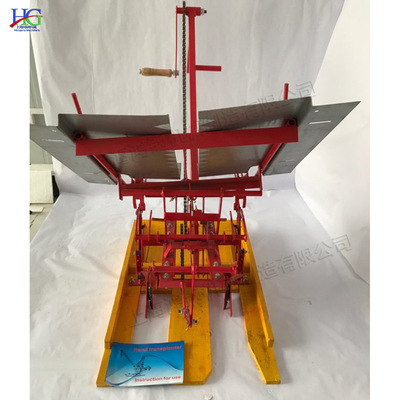 手摇式插秧机 双行人力步退式秧苗机 丘陵地区小型水稻种植机