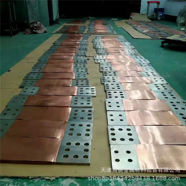 铜母线伸缩节 MST-10*100*500MM  可镀锡  变压器用紫铜软连接