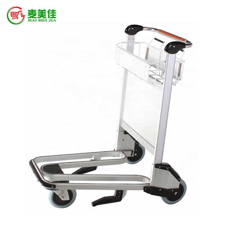 MJ-AAT01供应机场行李车直销铝合金机场车酒店行李车机场手推车