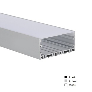 LED线条灯铝型材，硬灯条外壳配件，大款无边明装吊装