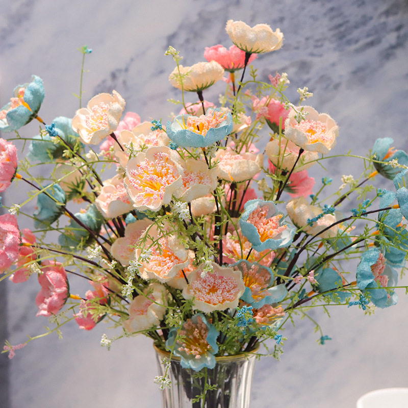 杜鹃花仿真花摆设假花客厅餐桌花束装饰插花家居花艺摆件
