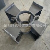 鞍式 鞍形管托 DN600上滑式 支座Q235B 丁子托加侧板滑动支座