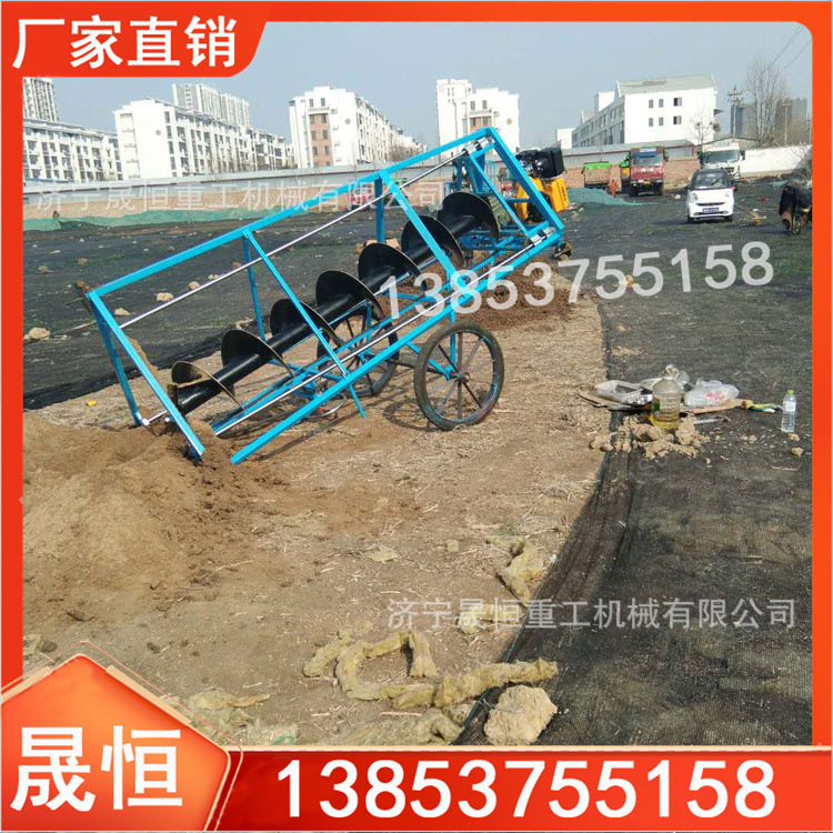 三脚架挖坑机 电线杆挖坑螺旋钻机 便携式钻打桩机钻孔机直销现货