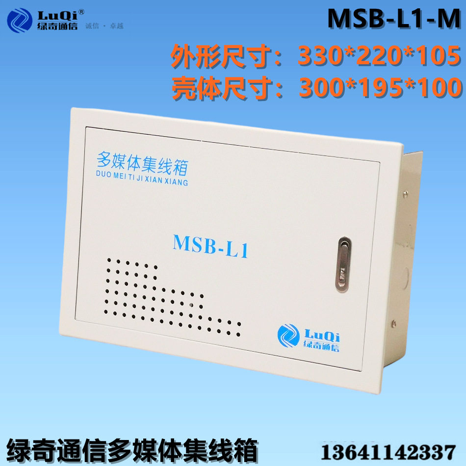 绿奇通信MSB-L1中型多媒体集线箱体 弱电箱多媒体箱 300*200 空箱