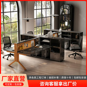 新款 办公桌椅组合简约时尚 6人位现代办公室职员办公桌厂家批发
