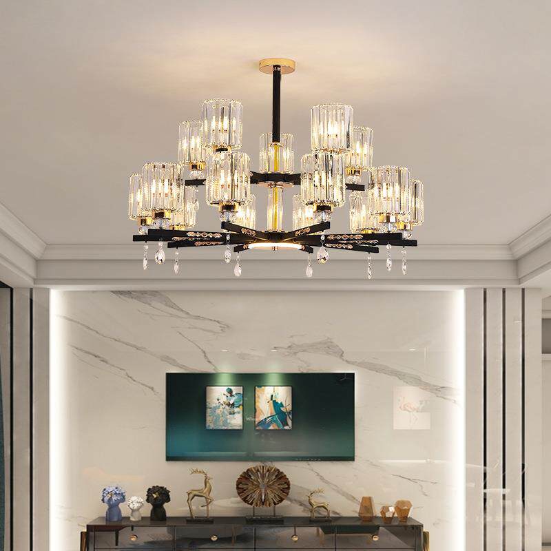 卓迩水晶客厅吊灯卧室餐厅灯现代简约多头可选新款靓丽网红吊灯具