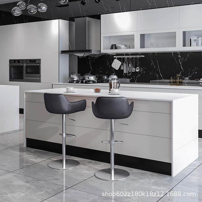 北欧轻奢升降吧台椅高脚凳现代简约黑家用儿童酒吧中岛台椅子715