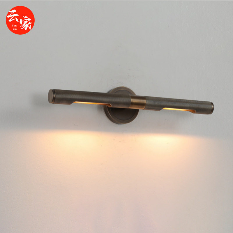 全铜北欧简约LED镜前灯壁灯