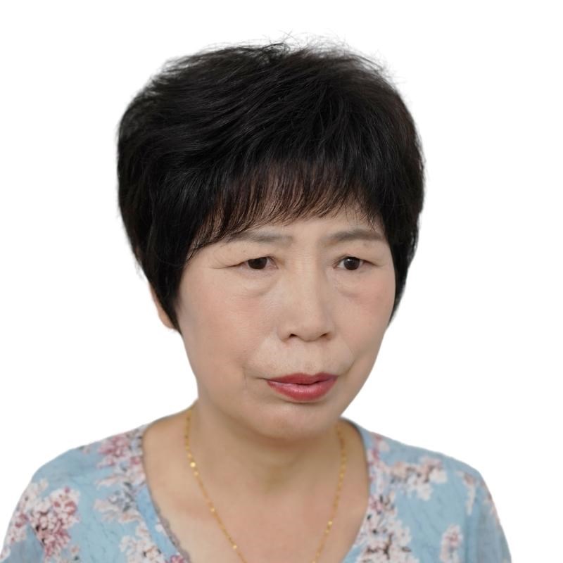 假发女短发全头套妈妈真发全真自然50岁到70岁老人黑色光头假发套