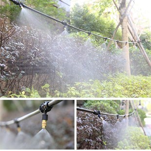 铜喷头雾化浇水盆栽园艺微喷灌溉 欧时亚雨水感应自动定时浇花器
