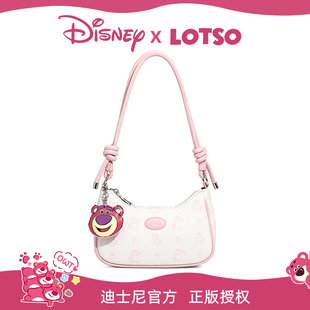 手提斜挎包 Disney迪士尼粉色草莓熊腋下包2025新款 跨年礼物