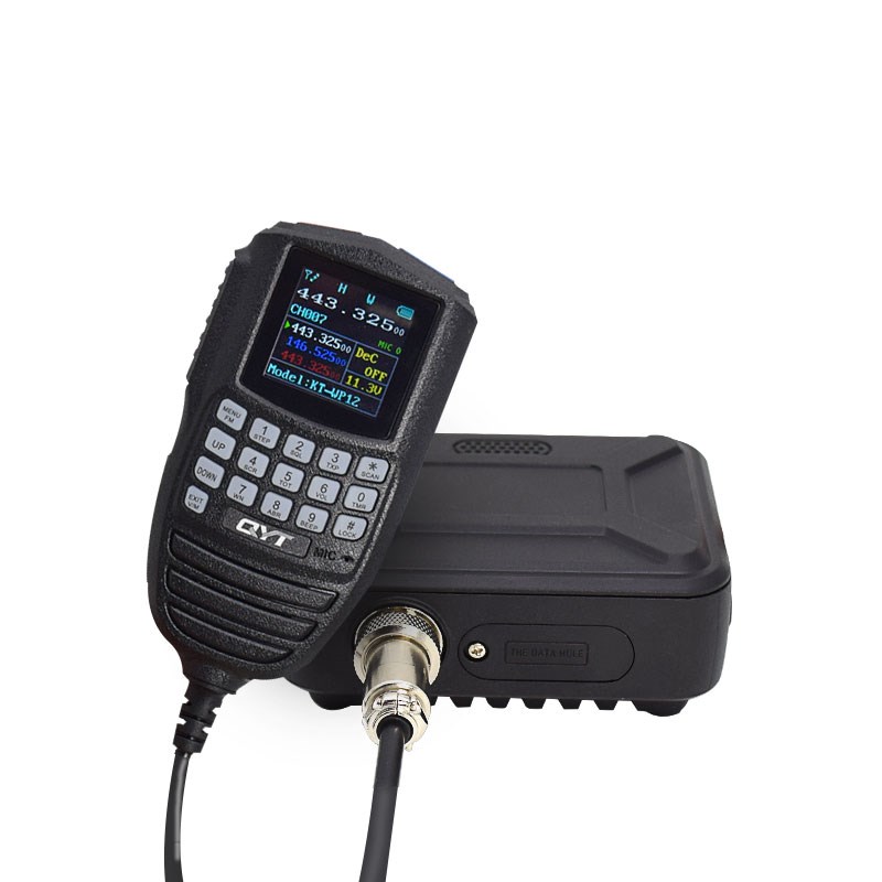 QYT泉益通车载台WP-12手咪带液晶接点烟器迷你电台中文车载对讲机