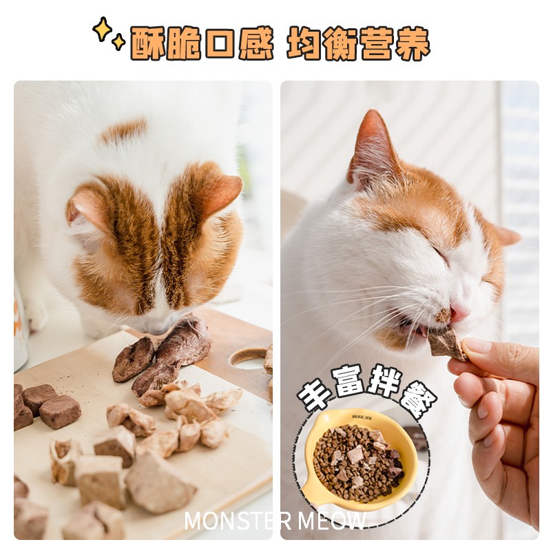 猎食小镇宠物冻干猫咪零食磨牙洁齿训练奖励营养补充鸡肉兔血通用