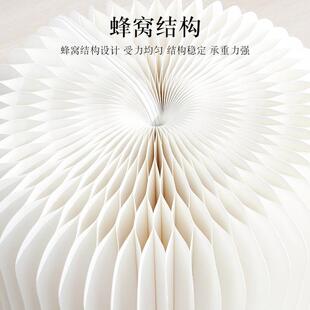 工纸厂直销圆柱展870色示台展会陈列摆件中台折叠岛白圆形产品展