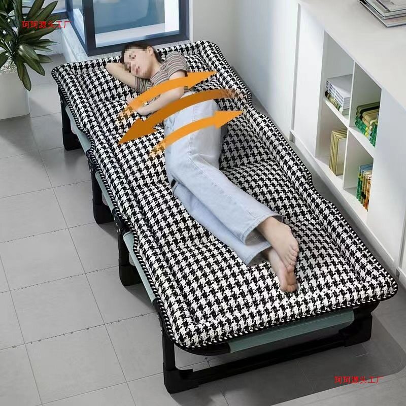 折叠床多功能带软包单人床家用午休躺椅办公室便携简易陪护