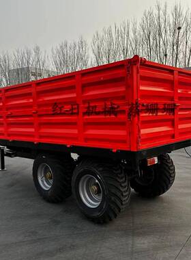 拉欧式农用拖车FIP7CX-5农运用运输车5吨双桥车拖机牵引粮食输拖