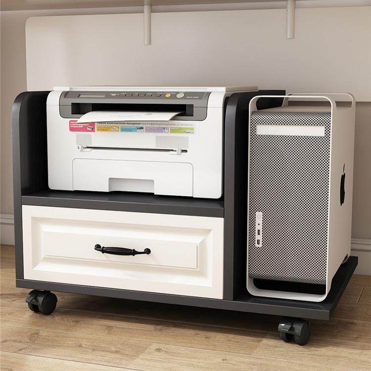 电脑主放柜置桌下机置物印架打机架落地台式机箱收纳架机托主RCS