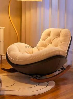 Bw休2企人鹅摇椅沙发躺椅单UBV人摇摇躺椅闲椅客厅轻奢休闲懒室卧