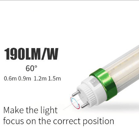 60°小角度高光效T8分体LED灯管