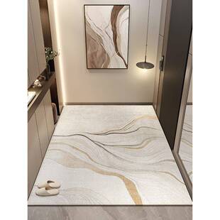 入KKF户门地垫奶油风防进滑门脚垫耐脏洗可擦玄毯关口免地可裁剪