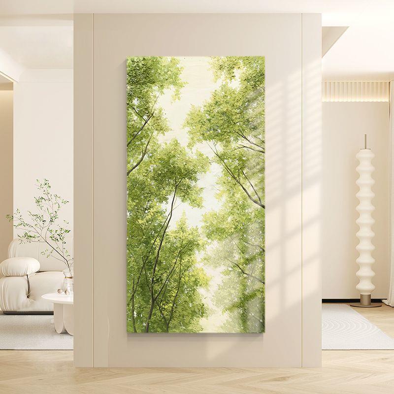 顺绘丰手油廊画《绿树成荫12-》走过道装XIP饰画玄关入户挂画肌理