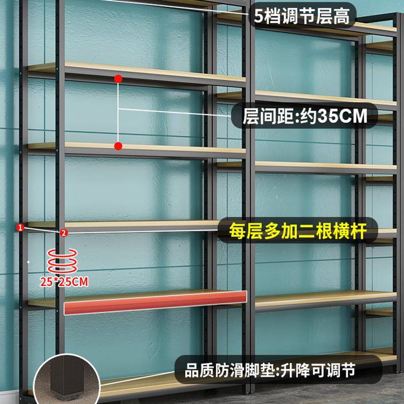 货架置物架多层超市展示架家用阳台置物架落地仓库仓储储物架铁架